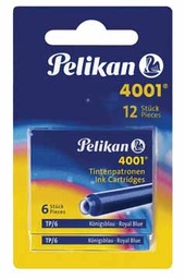 [TIM-330795] Inktpatroon voor vulpen Pelikan 4001 blauw (2x6)