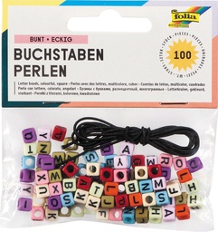 [TIM-33913] Letterkralen Folia assorti (100) inclusief 1m elastische draad