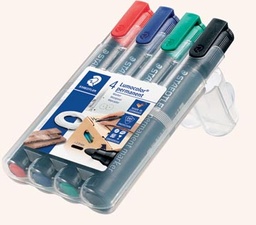 [TIM-352WP4] Permanent marker Staedtler Lumocolor 352 ronde punt 2mm assorti (4)