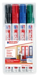 [TIM-4068000] Permanent marker Edding 3000 ronde punt 1,5-3mm assorti (4)