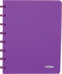 [TIM-4135706] Schrift Atoma Trendy PP A5 geruit 144blz transparant paars