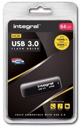 [TIM-421394] USB-stick Integral 3.0 64GB zwart