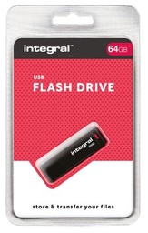 [TIM-427563] USB-stick Integral 2.0 64GB zwart