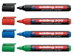 [TIM-4528000] Permanent marker Edding 300 ronde punt 1,5-3mm assorti (4)