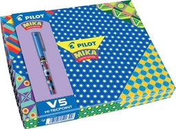 [TIM-517252] Roller Pilot Hi-Tecpoint V5 Mika Limited Edition fijn assorti (6) in een geschenkdoos