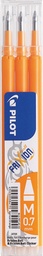 [TIM-5505584] Vulling Pilot voor gelroller FriXion Ball (Clicker) medium abrikoos/oranje (3)