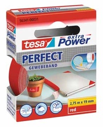 [TIM-56341R] Textieltape Tesa 19mmx2,75m rood