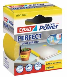 [TIM-56343J] Textieltape Tesa 38mmx2,75m geel