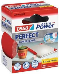 [TIM-56343R] Textieltape Tesa 38mmx2,75m rood