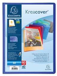 [TIM-5740E] Showalbum Exacompta Kreacover PP A4 40 tassen personaliseerbaar assorti