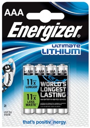 [TIM-629612] Batterij Energizer Ultimate Lithium AAA 1,5V (4)