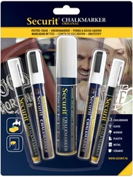 [TIM-6496263] Krijtmarker Securit Original ≠ breedtes wit blister (5)