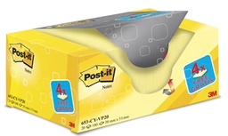 [TIM-653Y20] Memoblok Post-it 38x51mm geel voordeelpak 16+4 gratis