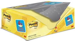 [TIM-655Y20] Memoblok Post-it 76x127mm geel voordeelpak 16+4 gratis