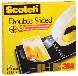 [TIM-6651233] Plakband Scotch dubbelzijdig 12mmx33m voor kleine afroller