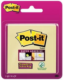 [TIM-6920SSY] Memoblok Post-it Super Sticky 76x76mm geel blister