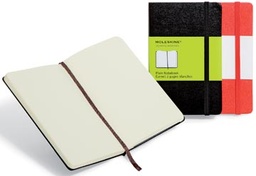 [TIM-701030] Notitieboek Moleskine harde kaft 9x14cm effen 192blz zwart