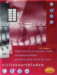 [TIM-7322370] Visitekaartentas Multo PP A4 23-gaats 10-vaks gekorreld 120 micron (10)