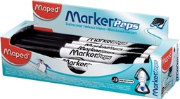 [TIM-741831] Whiteboardmarker Maped Marker'Peps zwart (12)