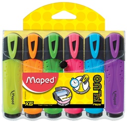 [TIM-742557] Markeerstift Maped Fluo'Peps Classic assorti (6)