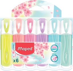 [TIM-742558] Markeerstift Maped Fluo'Peps assorti pastel (6)