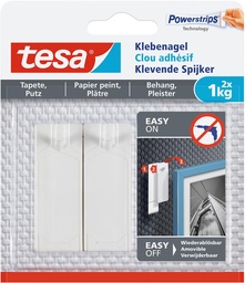 [TIM-7777300] Kleefspijker Tesa zelfklevend op behang en pleisterwerk draagvermogen 1kg blister (2)