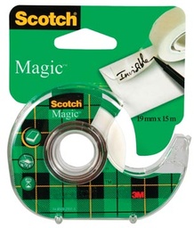 [TIM-81915D] Plakband Scotch Magic Tape 19mmx15m met dispenser