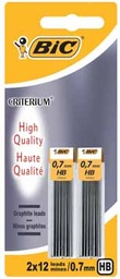 [TIM-827076] Potloodstift Bic Criterium HB 0,7mm (2x12)