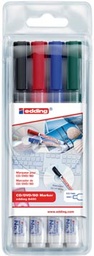 [TIM-8400S4] Permanent marker Edding 8400 CD/DVD/BD ronde punt 0,5-1mm assorti (4)