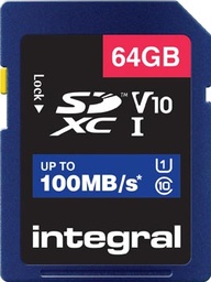 [TIM-8432331] Geheugenkaart Integral SDXC 64GB