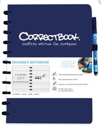 [TIM-8457251] Schrift Correctbook A4 gelijnd herbruikbaar blauw