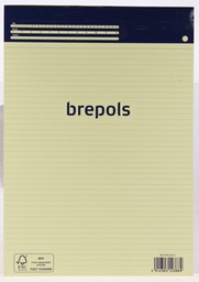 [TIM-8539023] Schrijfblok Brepols 21x29,7cm gelijnd 100blz