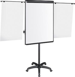 [TIM-900702] Flipchart Pergamy Excellence 75x107cm magnetisch met papierklem en 2 uitschuifbare armen op wielen