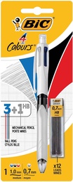 [TIM-942103] Balpen Bic 4 Colours 3+1 HB inclusief mines