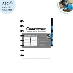 [TIM-9586530] Schrift Correctbook A5 gelijnd herbruikbaar wit