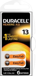 [TIM-9607756] Hoortoestelbatterij Duracell DA13 blister (6)