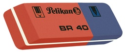 [TIM-BR40] Gom duo Pelikan rood/blauw (40)