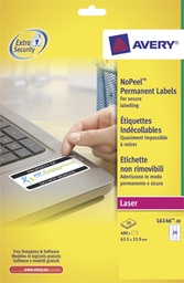 [TIM-L614620] Etiket Avery Anti-Fraude 24 etik/bl 63,5x33,9mm voor laser wit (20)