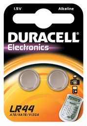 [TIM-LR44] Knoopcelbatterij Duracell LR44/SR44/357/303 1,5V (2)