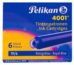 [TIM-TP6B] Inktpatroon Pelikan 4001 TP/6 voor vulpen koningsblauw (6)