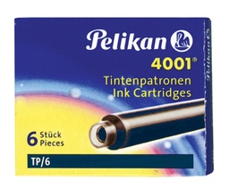 [TIM-TP6BZ] Inktpatroon Pelikan 4001 TP/6 voor vulpen blauw-zwart (6)