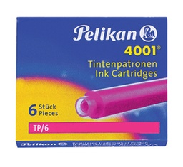 [TIM-TP6K] Inktpatroon Pelikan 4001 TP/6 voor vulpen roze (6)