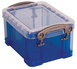 [TIM-UB033LB] Opbergdoos Really Useful Box 0,33l transparant blauw