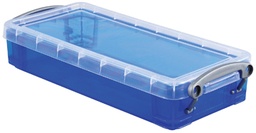 [TIM-UB055BL] Opbergdoos Really Useful Box 0,55l transparant blauw