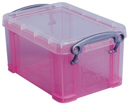 [TIM-UB07LCR] Opbergdoos Really Useful Box 0,7l transparant roze