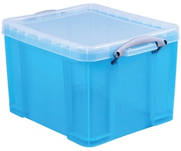 [TIM-UB35LHB] Opbergdoos Really Useful Box 35l transparant helblauw