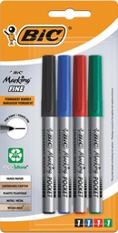 [TIM-8755911] Permanent Marker Bic Ecolution fijne punt 1,1mm assorti (4)