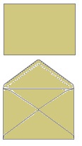 [ENV-C07] Omslag 114x162mm groen gegomd (1000)