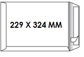 [ENV-Z25] Zakomslag 229X324 wit + strip Z/V (250)